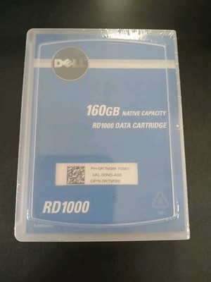 Dell 160GB Native Capacity RD1000 Data Cartridge New Sealed