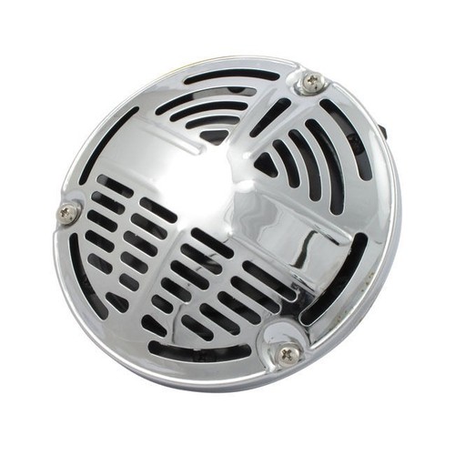 Highway Hawk Retro Chrome 12V Electric Horn For Motorcycle Chopper Bobber - View #3
