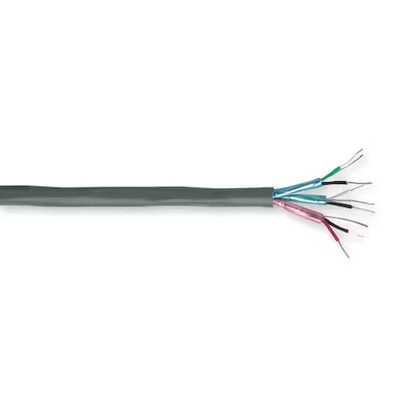 Carol C6047a Communication Cable, 6 C, Gray, Pvc, 100 Ft.