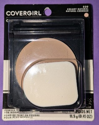 CoverGirl Clean Powder Foundation 520 Creamy Natural Normal Skin *See Details*