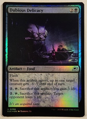 Dubious Delicacy 96 Foil Edge of Eternities Magic: The Gathering Uncommon NM