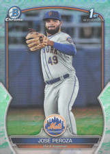 2023 Bowman - Chrome Prospects Jose Peroza #BCP-149 Lunar Glow Refractor Mets
