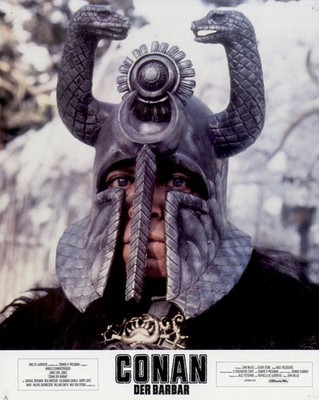 Conan der Barbar ORIGINAL Aushangfoto Arnold Schwarzenegger / James Earl Jones