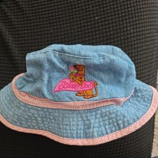 Vintage Y2K Scooby Doo Bucket Hat 2T/3T Cartoon Network Embroidered Reversible