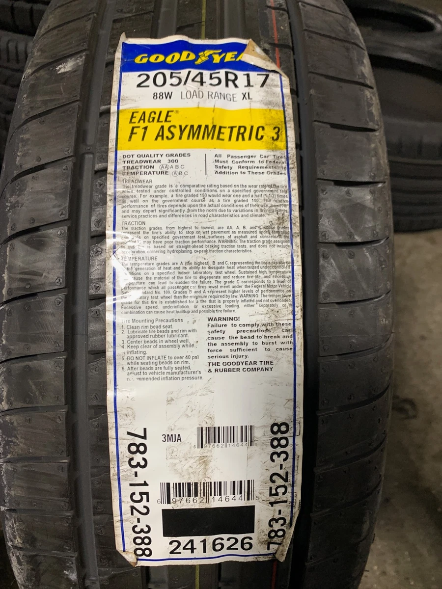 Goodyear 205/45/17 Car & Truck Tires for sale | eBay