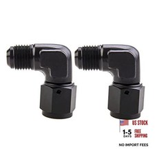 Female to Male Flare 90 Degree Swivel Hose Fitting Adapter Aluminium 6AN Normal