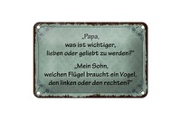 Blechschild Spruch 12X18 Cm Lieben Oder Geliebt Werden Deko Schild