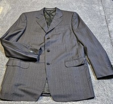 Ermenegildo Zegna Men's Trofeo 100 Wool Blazer Striped Switzerland LOOK