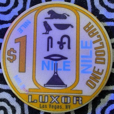 Luxor $1 ''NILE'' Las Vegas, Nevada Casino Chip C628