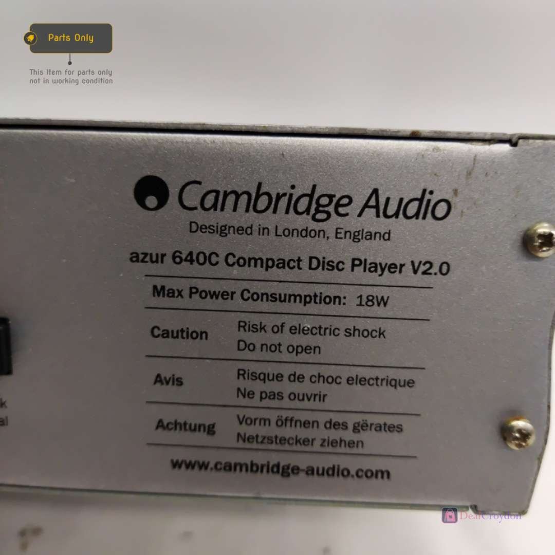 CAMBRIDGE AUDIO AZUR 640C COMPACT DISC PLAYER V2.0 NO REMOTE SPARE