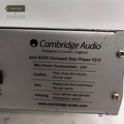 CAMBRIDGE AUDIO AZUR 640C COMPACT DISC PLAYER V2.0 NO REMOTE SPARE