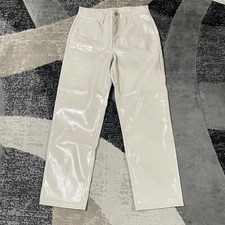 Madewell Pants Women 28 The Perfect Vintage Straight Jean Faux Leather High Rise