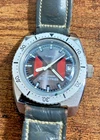 Vintage 1974 Timex Sprite "Mondrian" diver-style mens watch