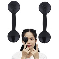 2 Pcs Dual-use Black Handheld Eye Occluder Plastic Vision Optics Optometry...