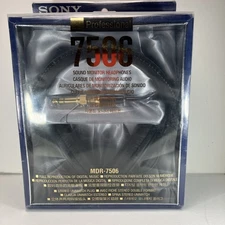 Sony Professional 7506 Sound Monitor Headphones MDR-7506 Over Ear New Sealed Box