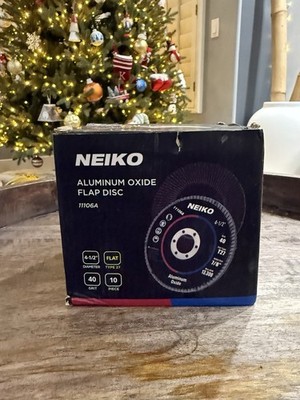 4-1/2  Flap Disc Neiko Aluminum Oxide 40 Grit Abrasive Grinder 11106A 10 Pack