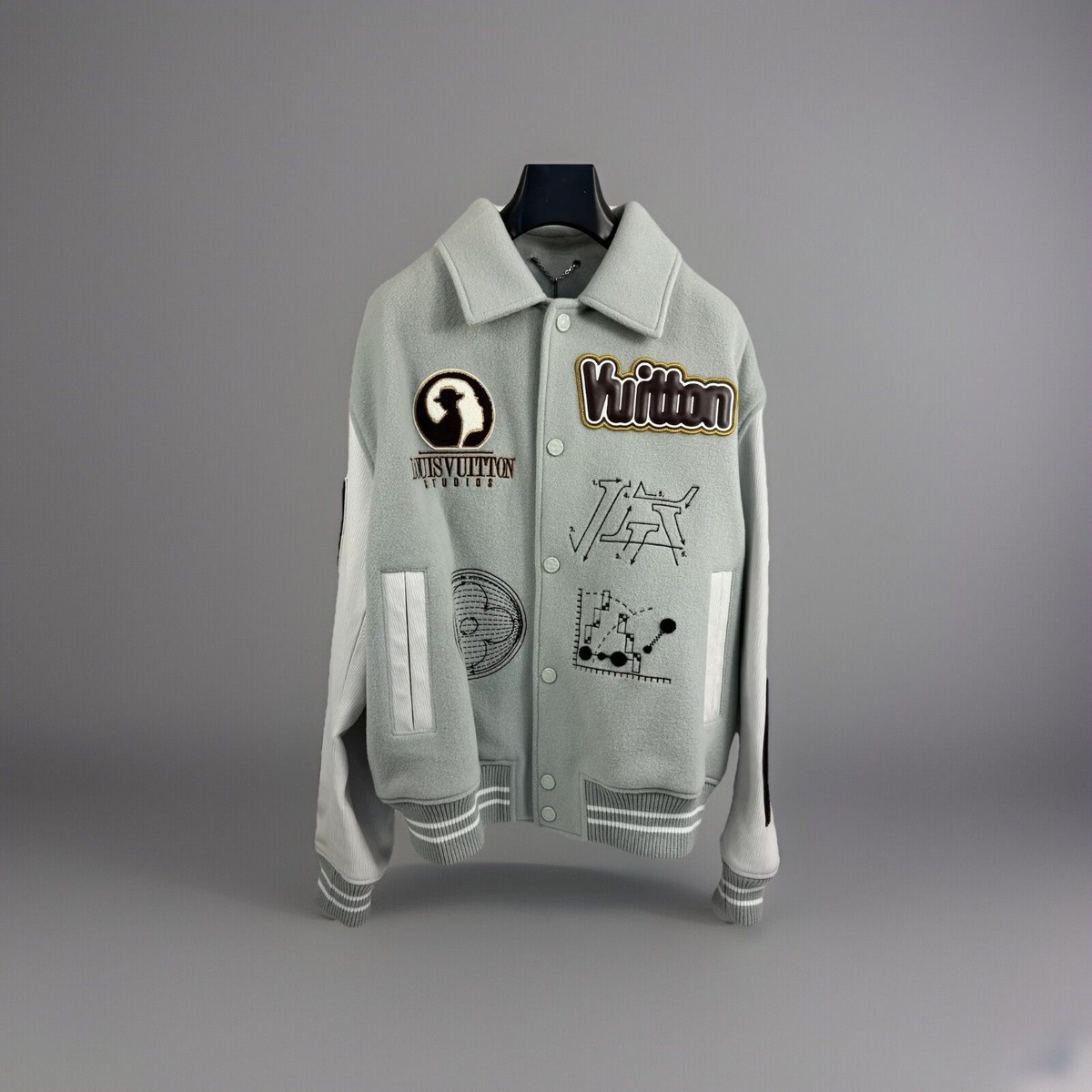 LOUIS VUITTON X KIDSUPER STUDIOS - VARSITY JACKET SIZE: XL LOUIS VUITTON X KIDSUPER STUDIOS - VARSITY JACKET SIZE: XL