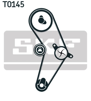 1X SKF Vkma 02204 Zahnriemensatz FüR Opel Vauxhall Fiat Alfa Romeo Chrysler-image