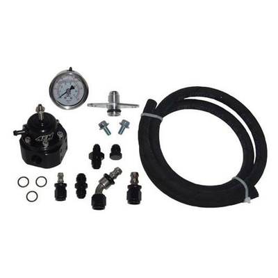 #ad MAP AFPR Fuel Pressure Kit w AEM Regulator Black Hose for Mitsubishi EVO 8 9 $269.66