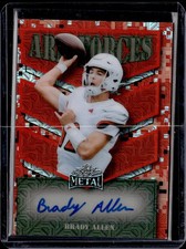 2025 Leaf Metal #AF-BA1 Brady Allen Arm Forces Mojo Red 1/3