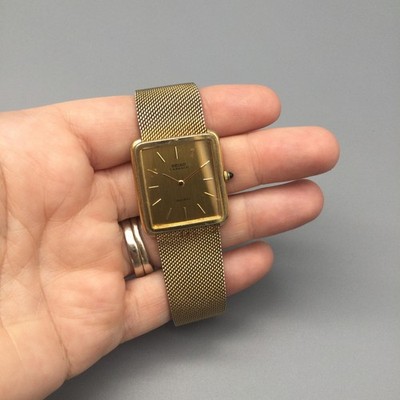 Vintage Seiko Lassale Womens Watch 29mm Gold Tone 6020-5039 New