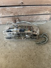 Vintage Conair Clear See Through Push Button Telephone Untested