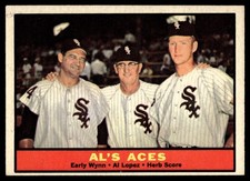1961 Topps Al's Aces Herb Score  Early Wynn) #337 HIGHER GRADE NO CREASES