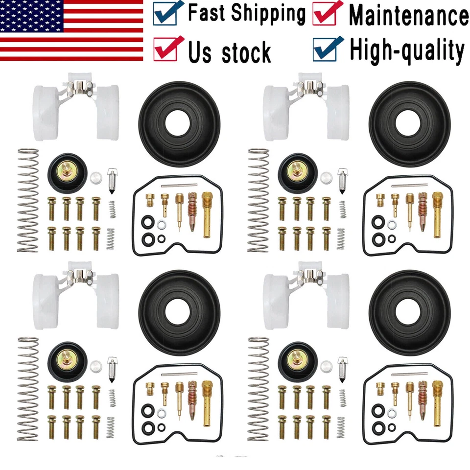 4 Carburetor Repair Kit Diaphragm Float FOR Kawasaki Eliminator 900 ZL900A 85-86 - Image 2 of 4
