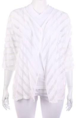 selection by Ulla Popken Kimono Streifen D 50-52 weiß
