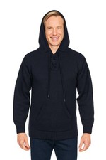 MEN HANDMADE ANDEAN ALPACA PULLOVER HOODIE SZ M L XL