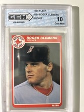 1985 Fleer - Roger Clemens #155 ROOKIE GRADED 10 GUARANTEED PERFECT CONDITION 