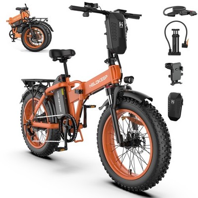 20'' E-Folding bike 1500W Peak ebike Fat Tire 48V 25Ah for Adults Foldable bike