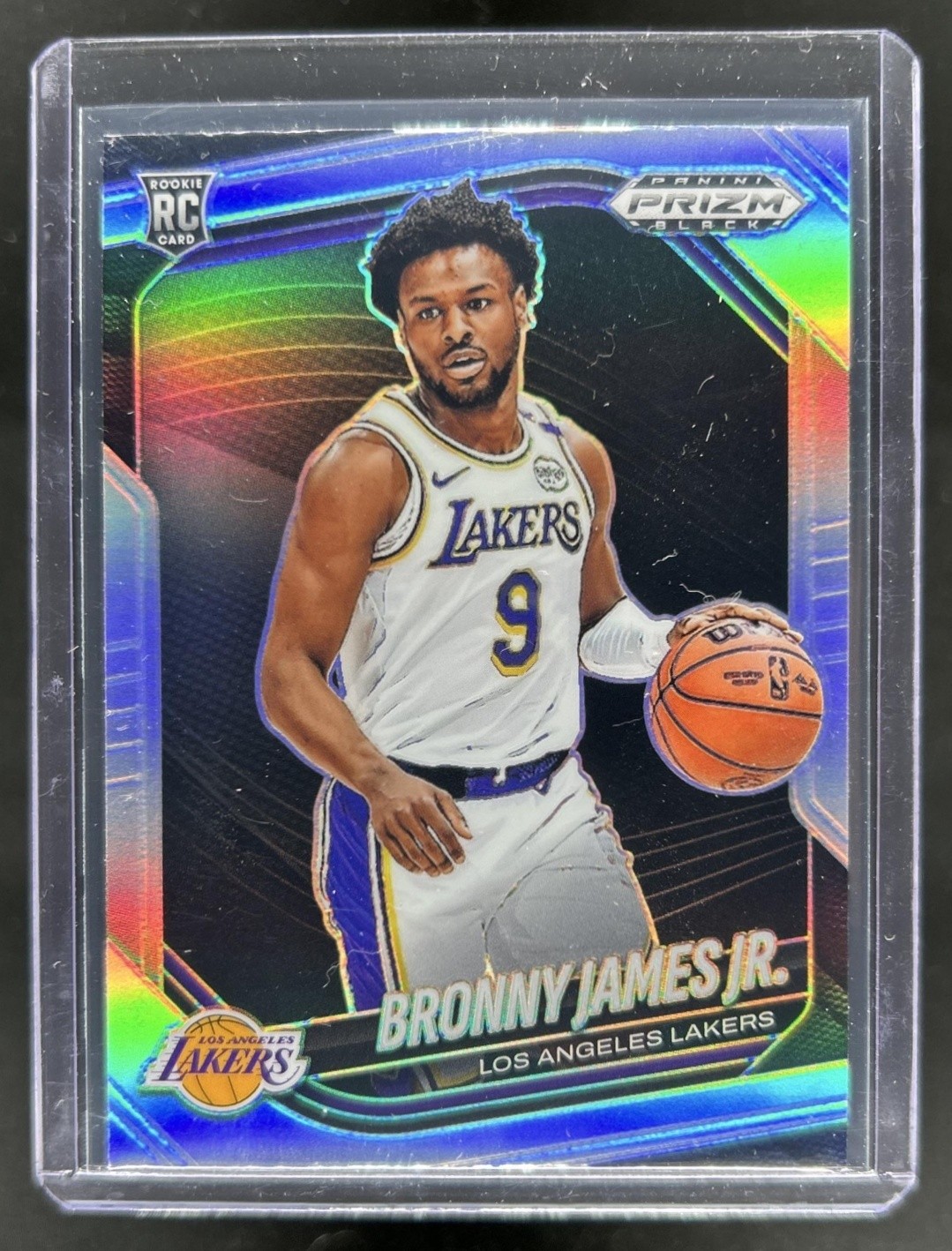 2024-25 Panini Prizm Black Bronny James Jr. RC Silver Prizm Rookie #94 Lakers