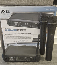 Pyle PDWM2135 VHF Fixed Frequency Wireless Microphone System Adjustable Volume