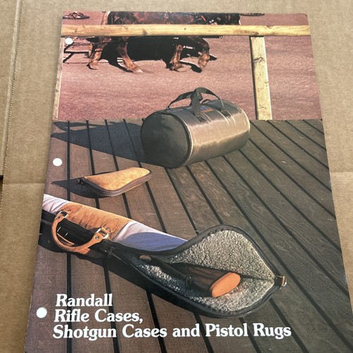 1984 RANDALL RIFLE CASE CATALOG, SHOTGUN CASES, PISTOL RUGS | eBay