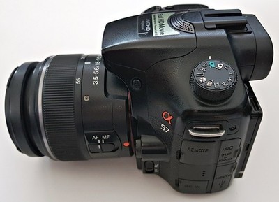 Sony Alpha SLT-A57 16.1MP Digital SLR Camera - Black (Kit w/ DT