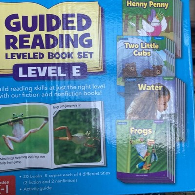 LAKESHORE LEARNING GUIDED READING SET LEVEL E GRADE K-1 Frogs Water Henny Penny