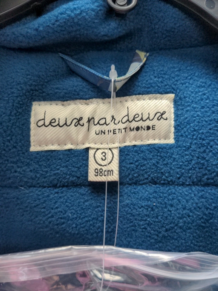 Nuevo Traje de Nieve Deux Par Deux Big Boys Naranja Quemado Con Glaciares Estampados Talla S Foto 4 de 4