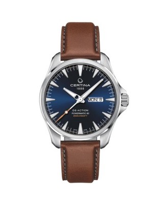 CERTINA Men Analog Automatic Casual Watch Classic Dress Blue Dial Waterproof Rou