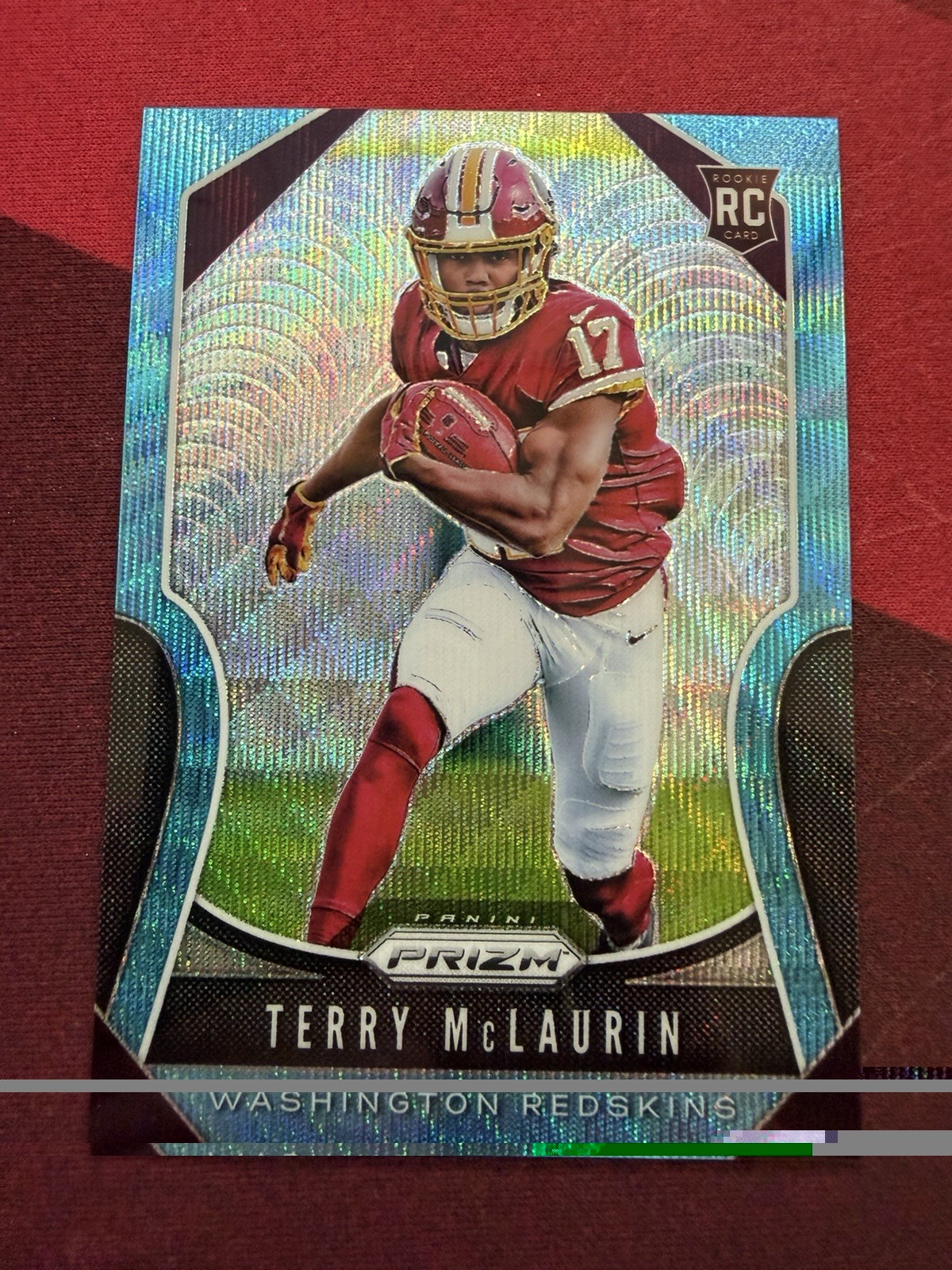 Terry McLaurin 2019 Panini Prizm Blue Wave Refractor /199 Rookie RC #353