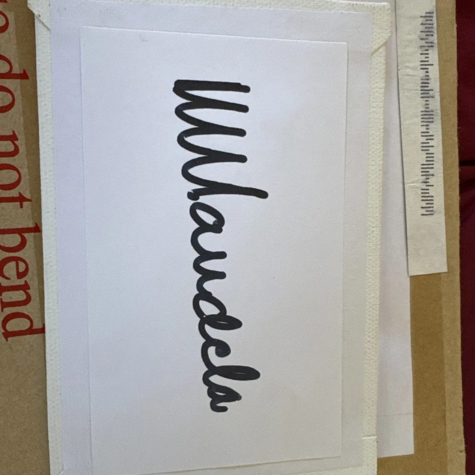 Подписанная карточка Майкла Джексона 3x5TM - Изображение 3 из 4