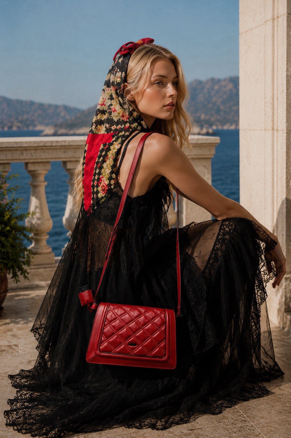 Picard Genuine Leather Red Crossbody Shoulder Bag image 3
