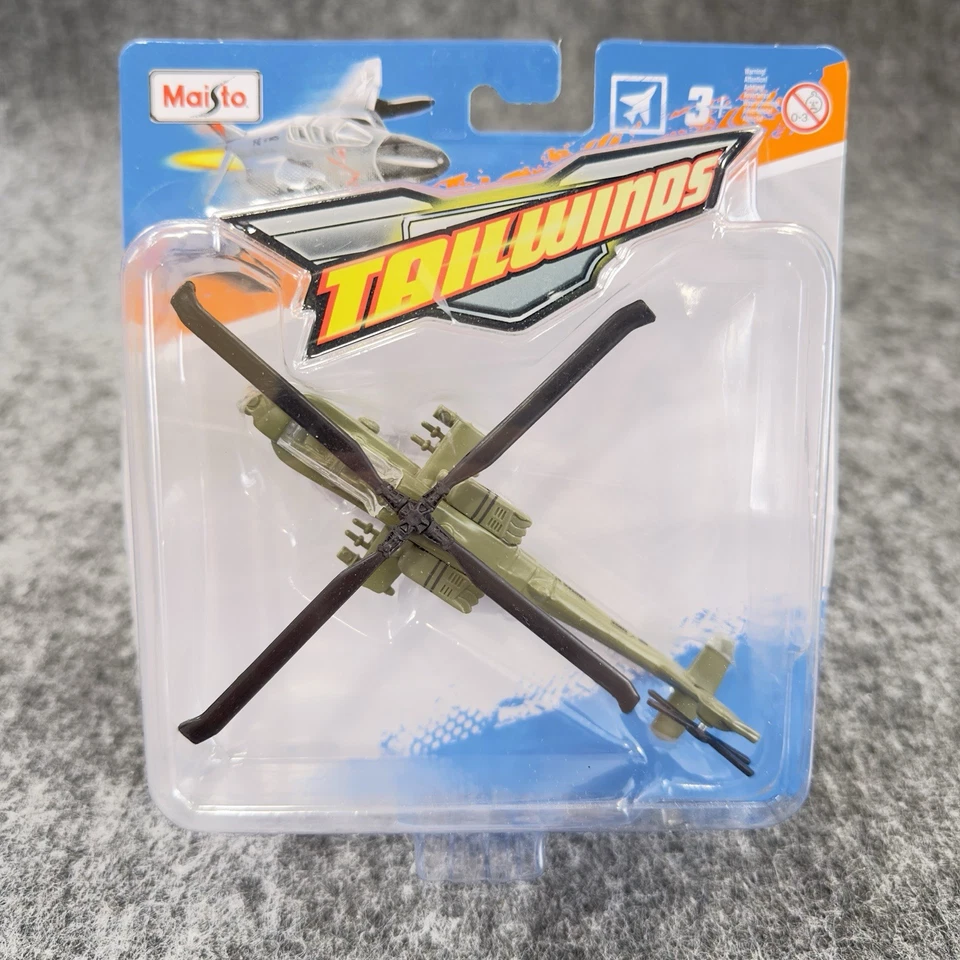 Lote de 3 Matchbox Skybusters Boeing AH-64 Apache Maisto Apache Top Gun Darkstar Foto 3 de 4