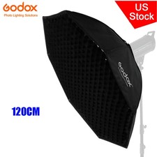 GODOX Octagon Grid Softbox 47" 120cm Bowens Mount and Honeycomb Grid Softbox