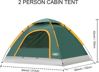 6 Person 4 Season Dome Tent Easy to Set Up Camping & Hiking
