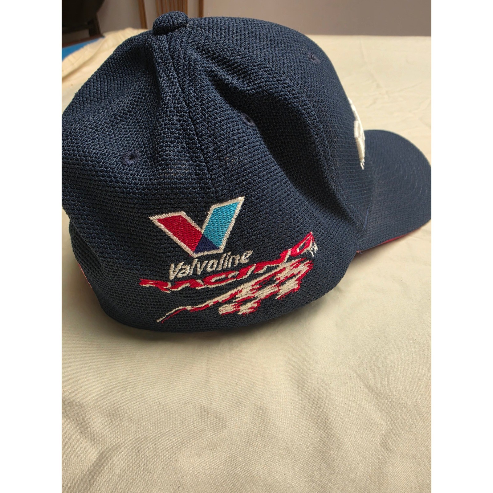 UltraFit Daytona International Speedway Hat Unisex Medium Navy Good Valvoline image 2