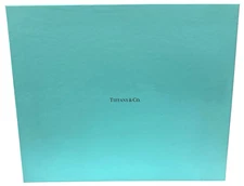 Tiffany & Co EMPTY Blue Gift Box Size 12.25” x 10” x 2.5" Authentic