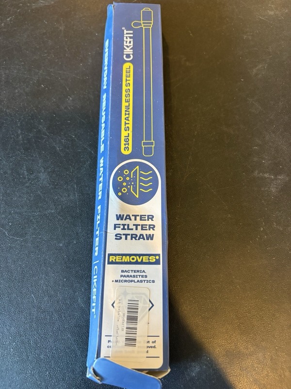 Personal Survival Straw.316L Stainless Steel Reusable Water Filter Straw Portabl
