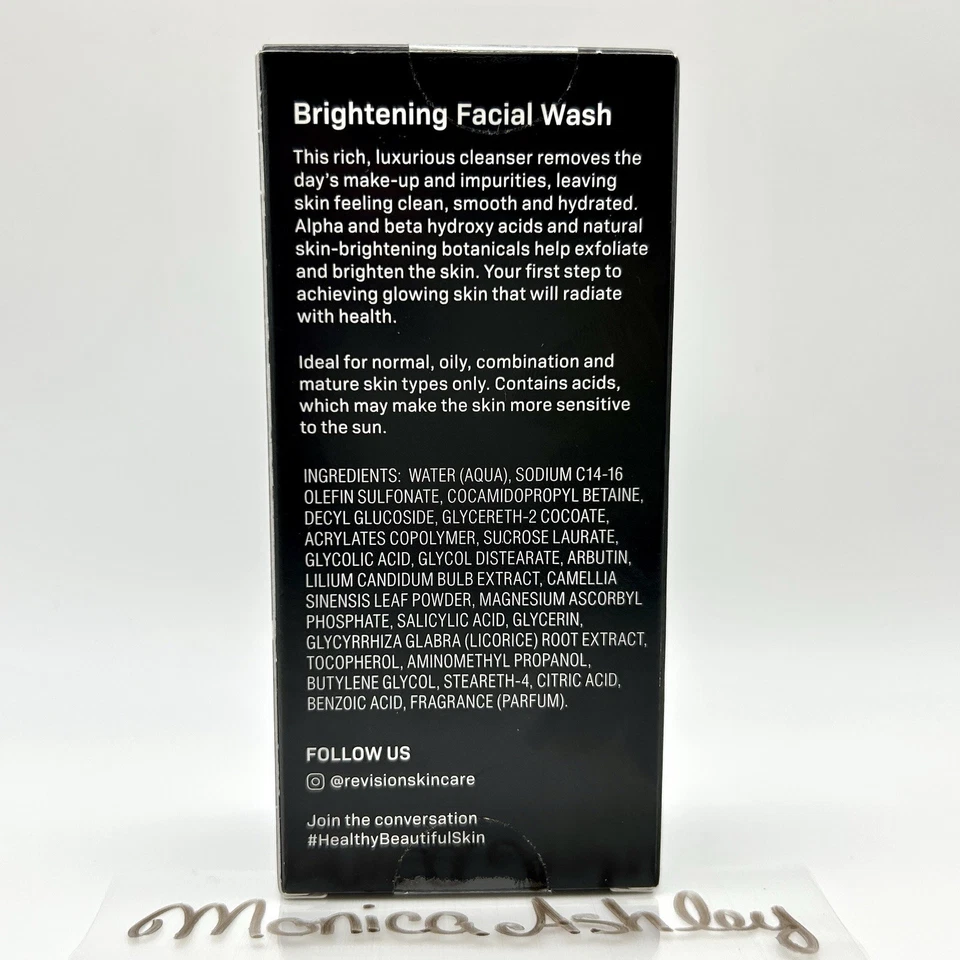 Limpiador facial rejuvenecedor Revision Brightening 3,4 fl. oz / 100 ml, nuevo Foto 2 de 4