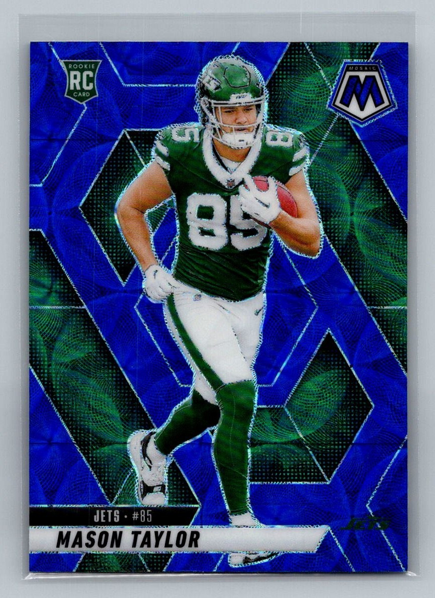 MASON TAYLOR Rookie Blue Scope Prizm 2025 Panini Mosaic #324 (RC) - Jets